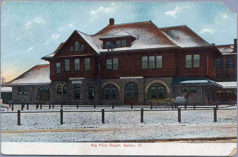 Galion Ohio’s Big Four Depot in 1910 Crawford County Chapter of the Ohio Genealogy Society